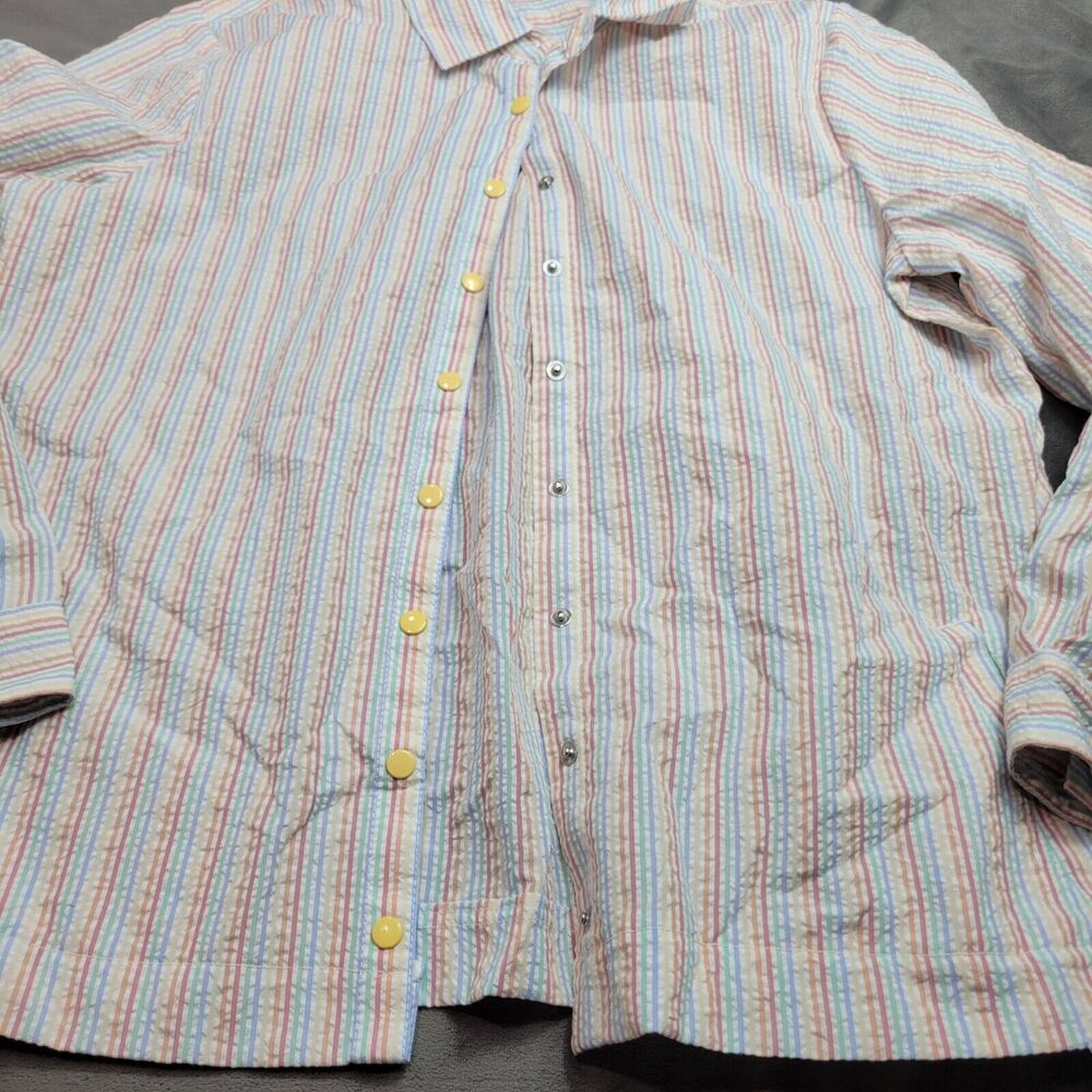 American Sweetheart Multicolor Striped Button-Up Shirt‎ Size L